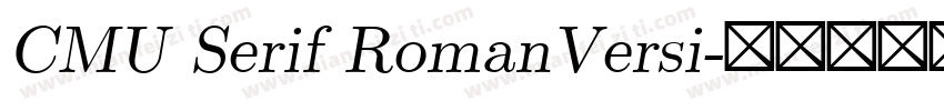 CMU Serif RomanVersi字体转换